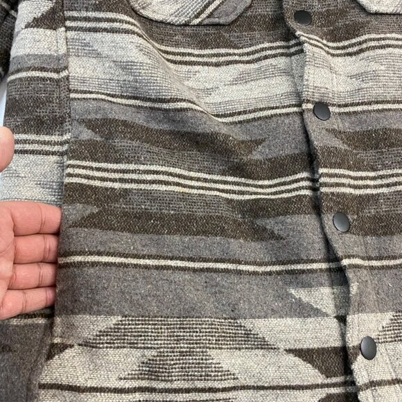 NWT Jachs New York Mens Aztec Sherpa-Lined Snap Button Jacket L - Picture 4 of 16